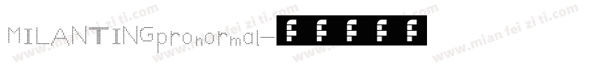 MI LANTING pro normal字体转换